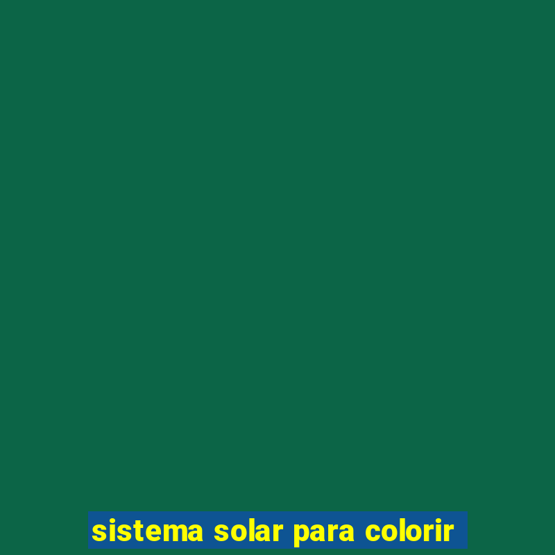 sistema solar para colorir